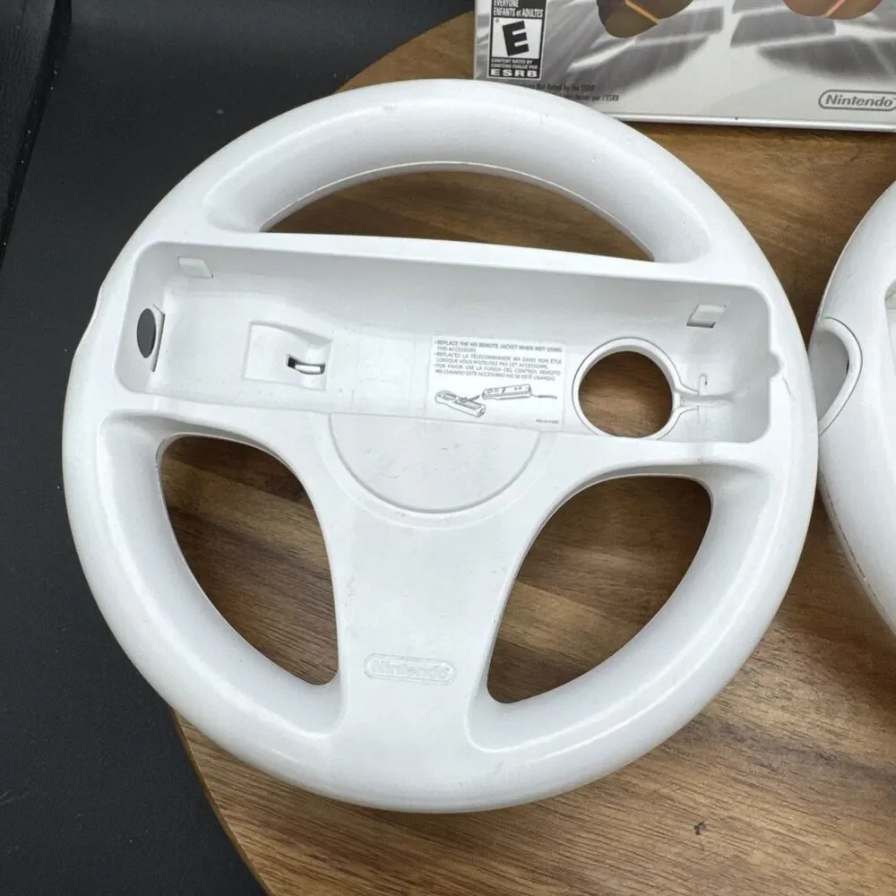 Mariokart Wii (Nintendo Wii, 2008) 100% COMPLETE + 4 Steering Wheels TESTED